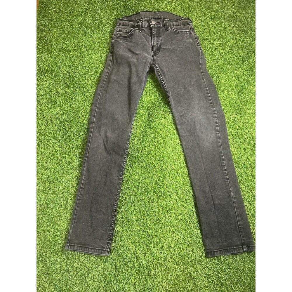 Levi's 514 Straight Fit Black Denim Jeans Mid Rise 30x32